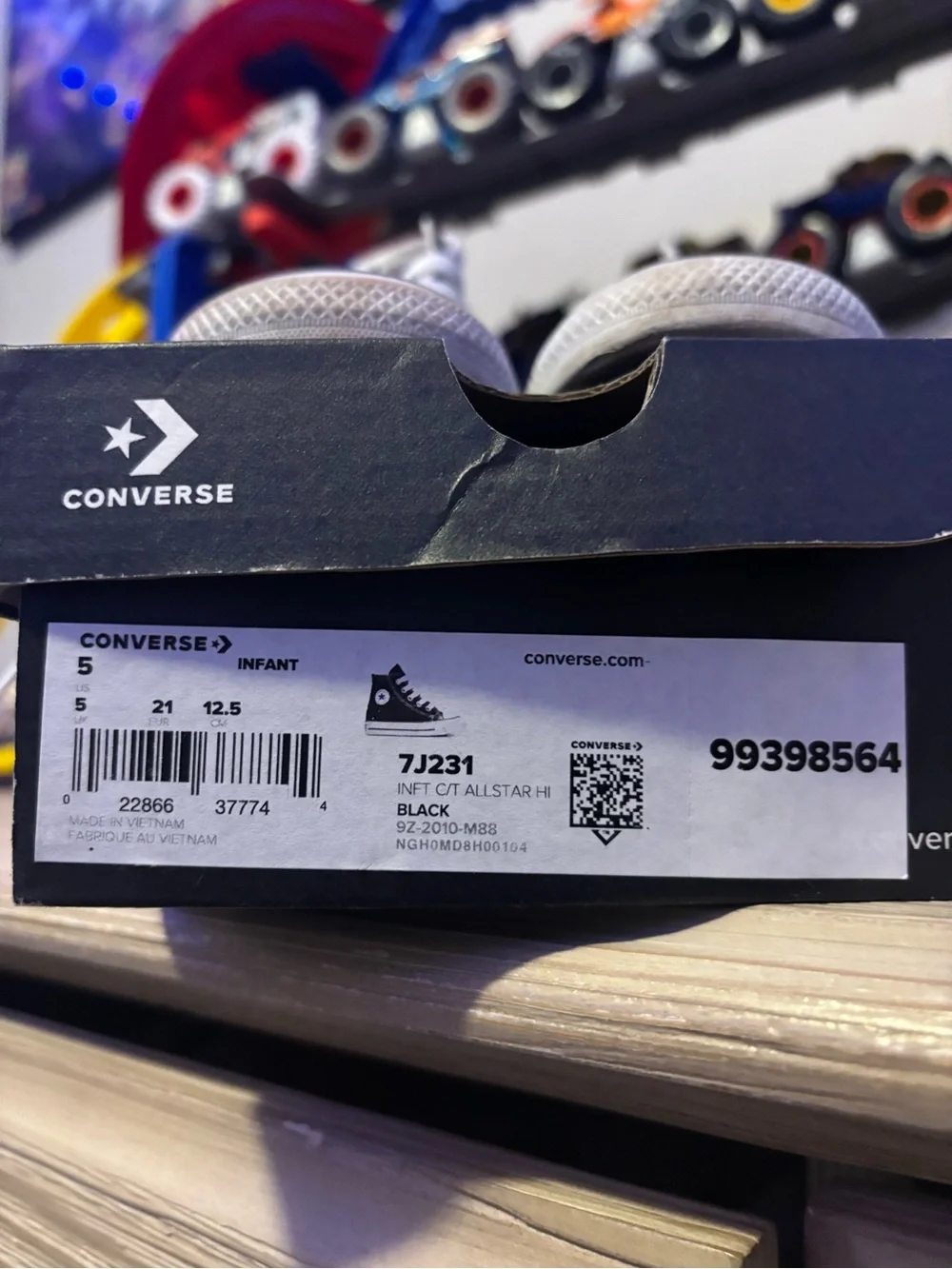 Converse Kids' Chuck Taylor All Star High Top Sneakers - Black (Size 5 Infant)